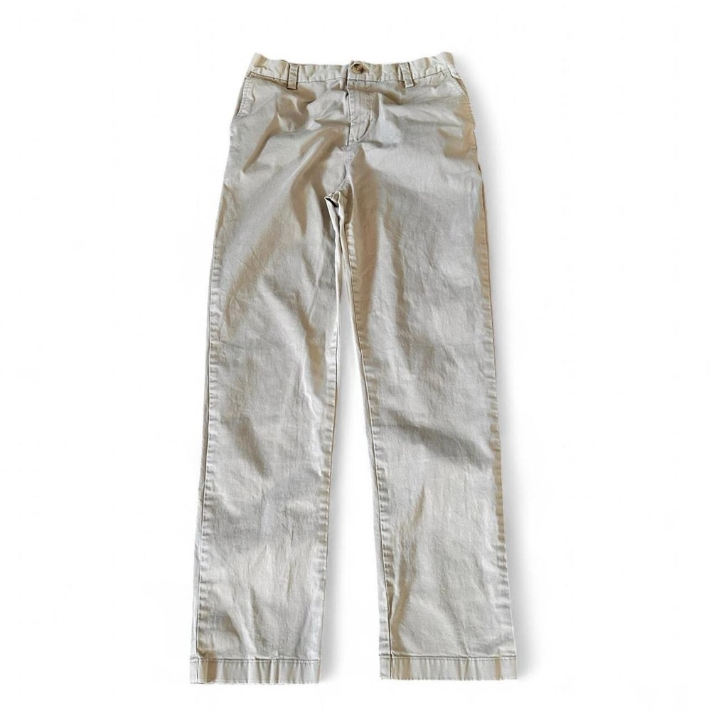 Vineyard Vines cream cotton straight leg chino pants for boys